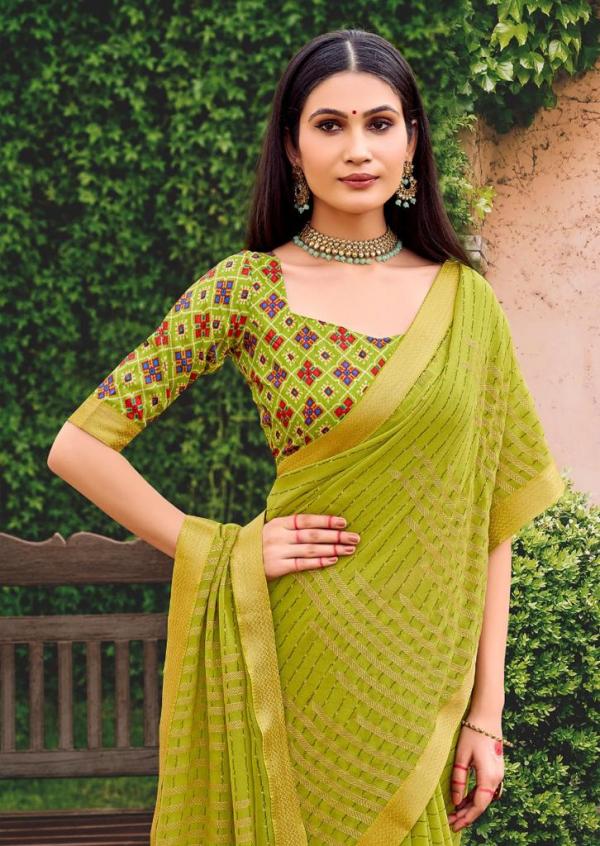 Kashvi Mannat Fancy Wear Georgette Designer Saree Collection